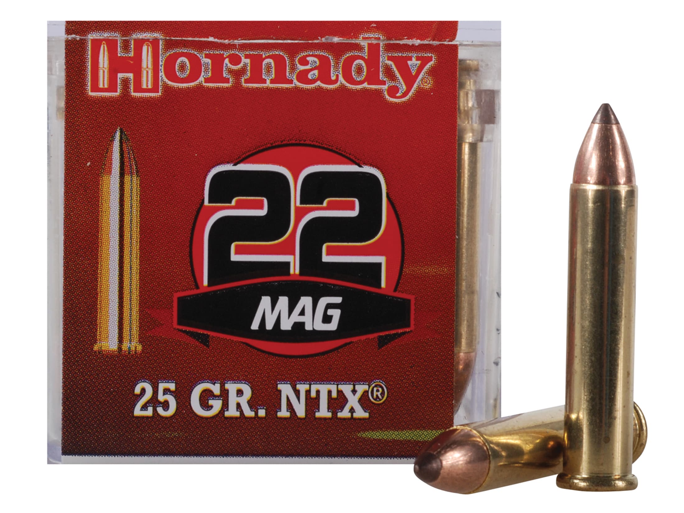 Hornady Ammo 22 Winchester Mag Rimfire (WMR) 25 Grain NTX Lead-Free