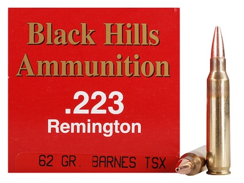 Black Hills Ammo 223 Remington 62 Grain Barnes Tsx Hollow Point Boat