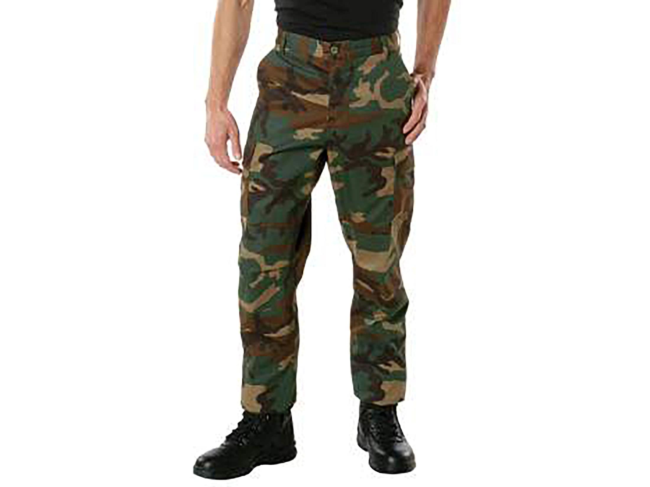 Rothco Men's Tactical BDU Pants Woodland Camo XL