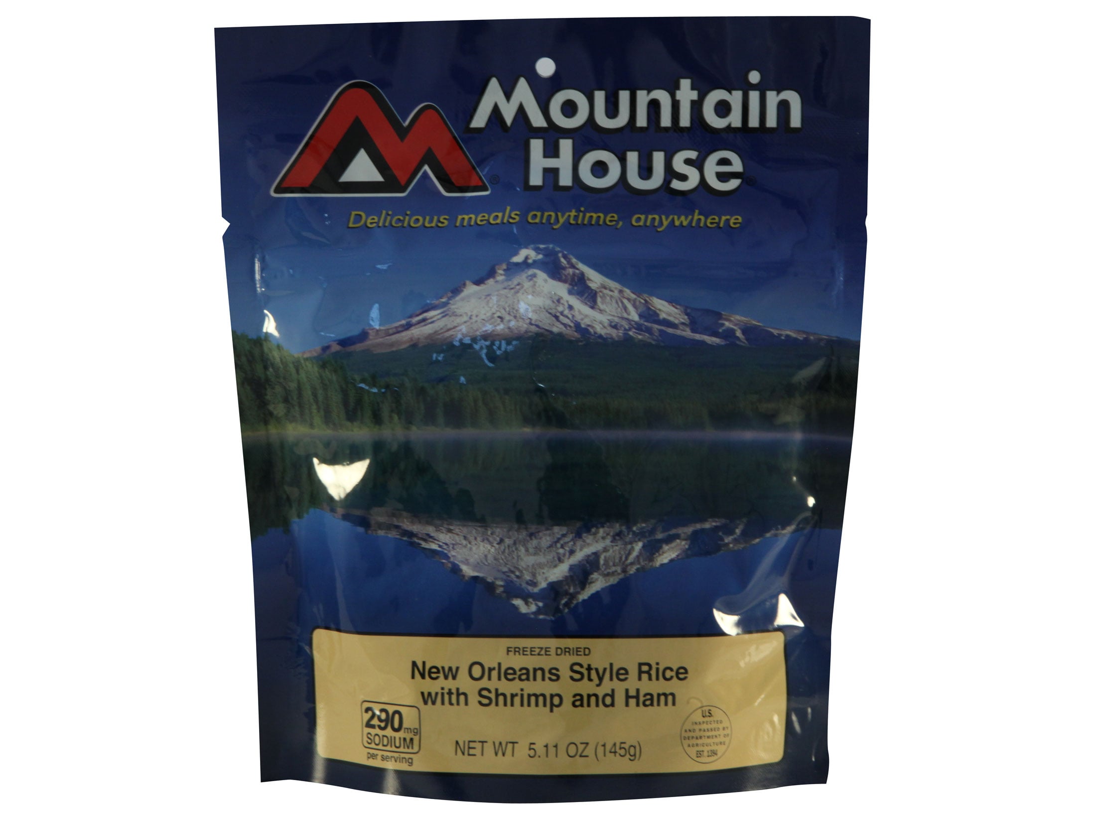 Mountain House Low Sodium New Orleans Rice Shrimp & Ham Freeze Dried