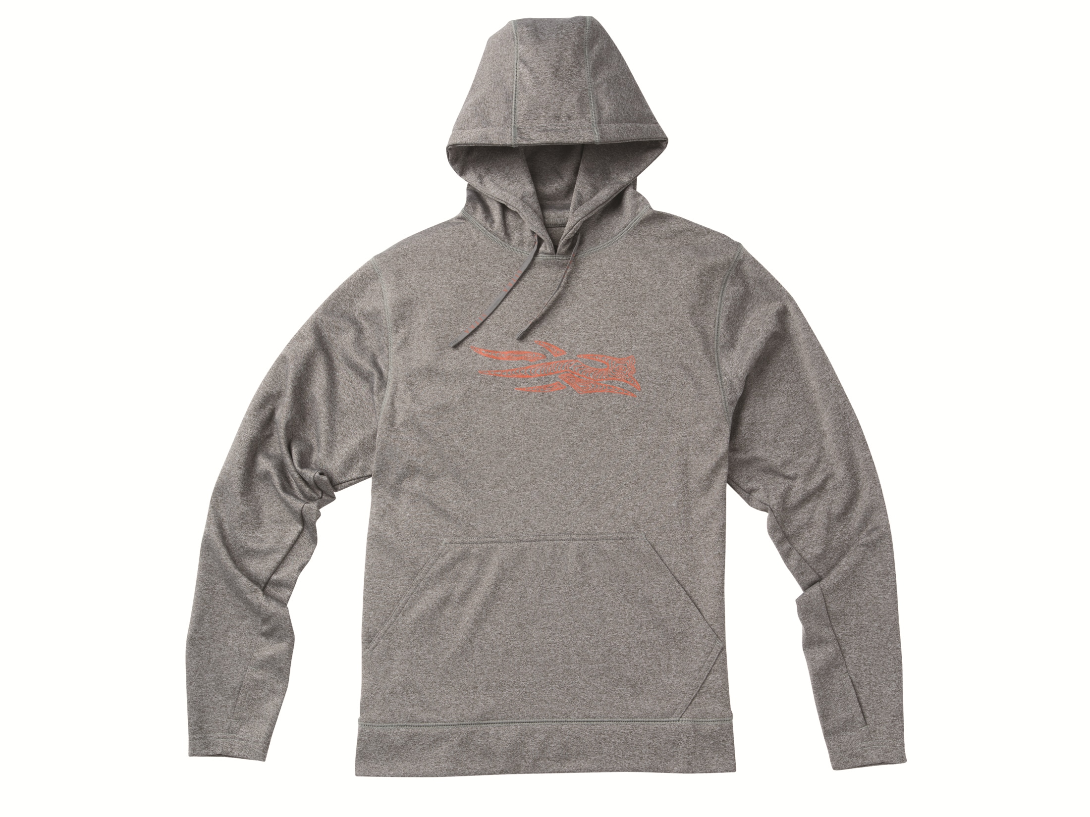 Sitka Gear Men's Topo Logo Hoody Polyester Knit Heather Gray Large