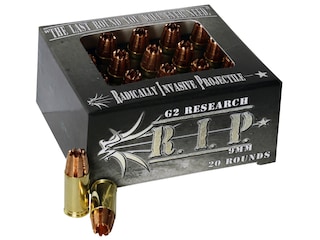 G2 Research R.I.P. Ammunition 10mm Auto 115 Grain Radically Invasive Projectile Fragmenting Solid Copper Lead-Free Box of 20