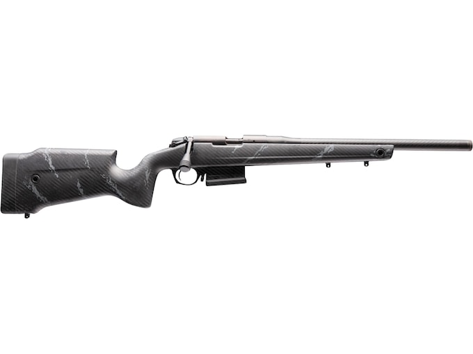 Bergara B-14R Crest CF Bolt Action Rifle 22 Long Rifle 18" Carbon Fiber Threaded Barrel Graphite Frame Black/Gray Chassis