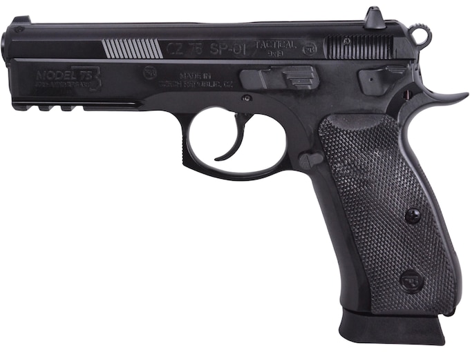 CZ 75 SP-01 Tactical 50th Anniversary Elite 9mm Luger Pistol 4.6″ Barrel 10+1 Round Black