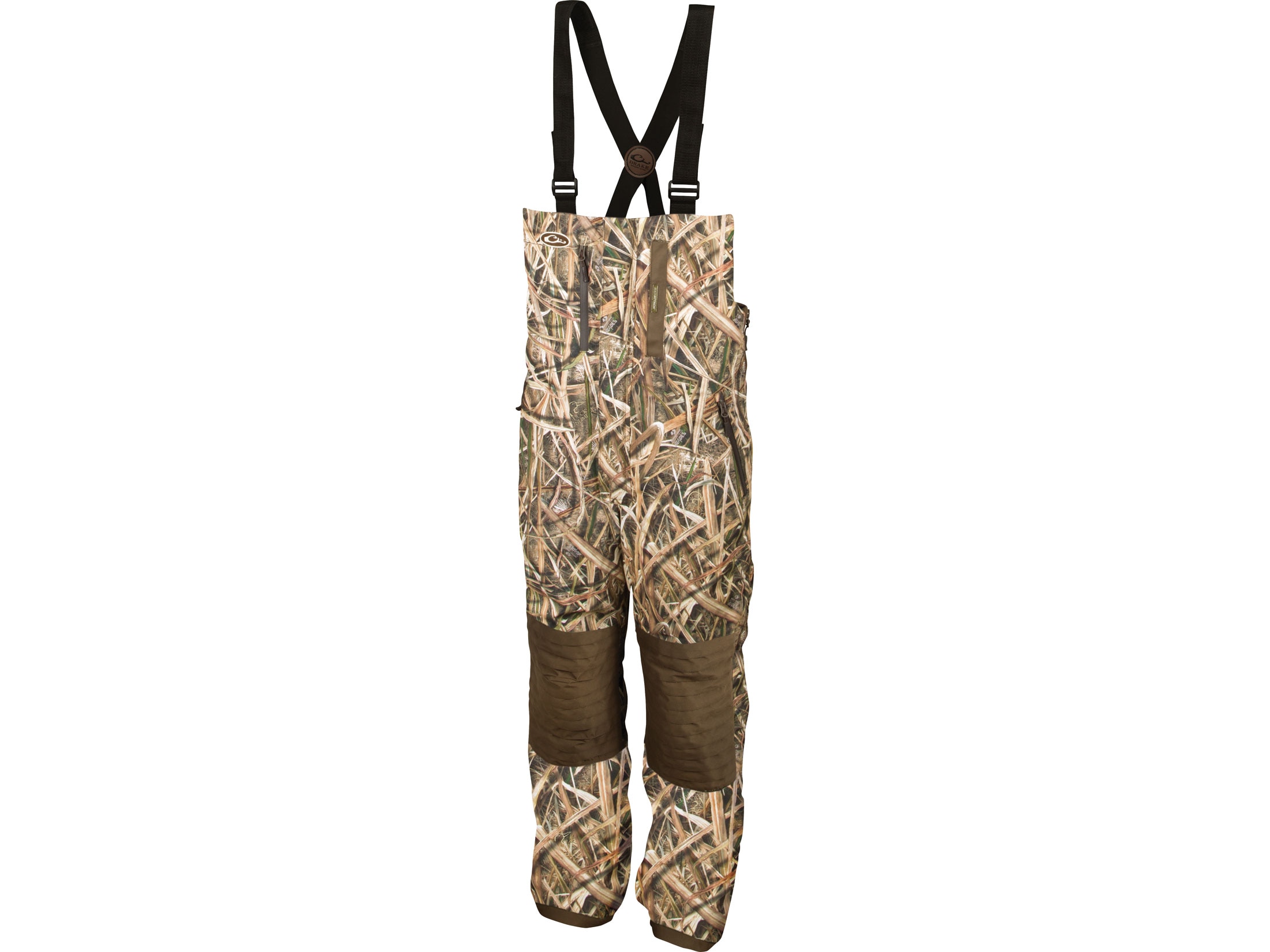 Drake Men's Guardian Flex Insulated Waterproof Bibs Polyester Mossy