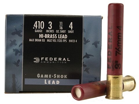 Federal Game-Shok Hi-Brass Ammunition 410 Bore