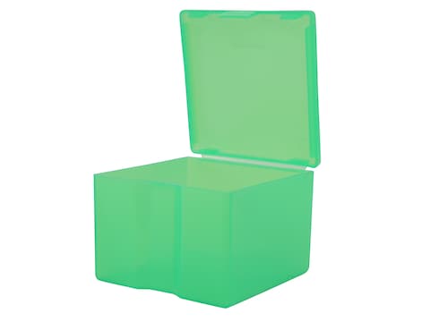 MTM Cast Bullet Box Plastic Clear Green Pack of 2
