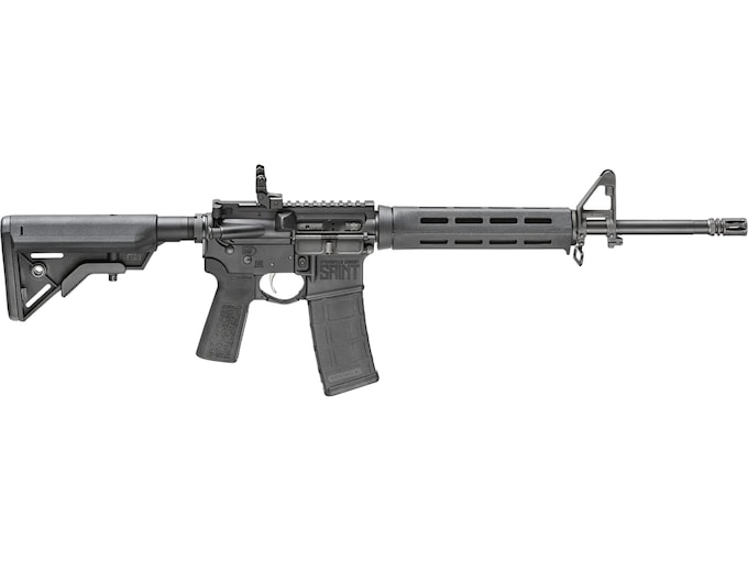Springfield Armory SAINT AR-15 B5 Semi Automatic Rifle 5.56x45mm NATO 16" Melonite Black Threaded Barrel Anodized Black Frame Black Adjustable Stock 30+1-Round