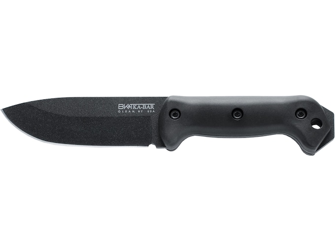 KA-BAR BK22 Becker Campanion Fixed Blade Knife 5.25" Drop Point 1095 Cro-Van Black Blade Ultramid Handle Black
