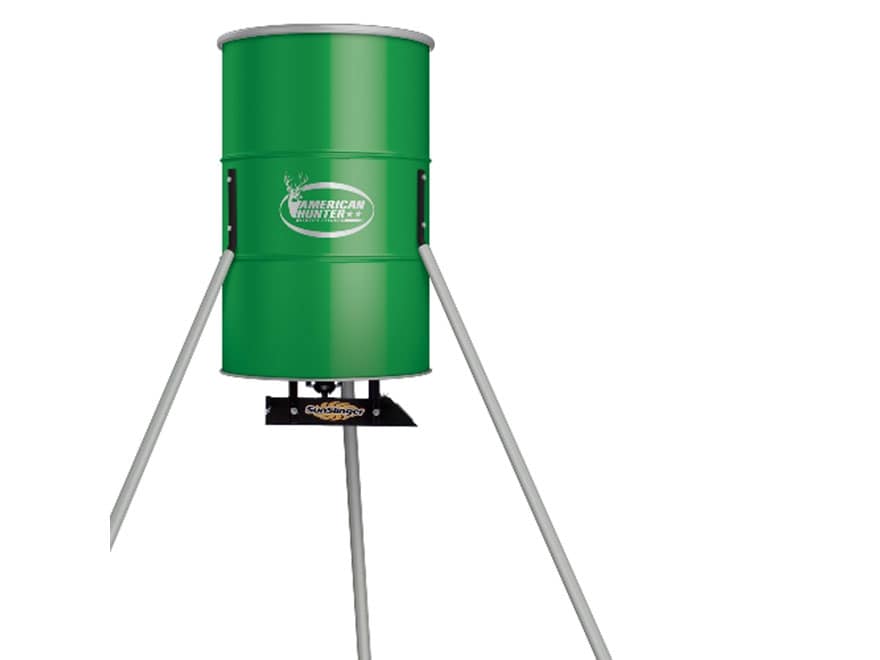 American Hunter 350 Lb Tripod Game Feeder Sun Slinger Kit