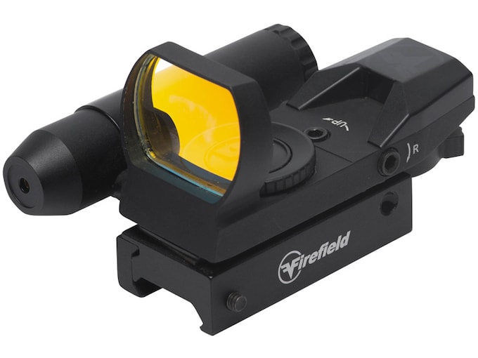 Firefield Impact Duo Reflex Red Dot Sight with Laser 1x 4 Pattern (Dot, Cross, Cross-Circle, Circle-Dot) Reticle Picatinny/Weaver-Style Mount Matte Black
