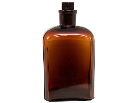 Military Surplus Swedish Apothecary Bottle Grade 1 Glass Brown