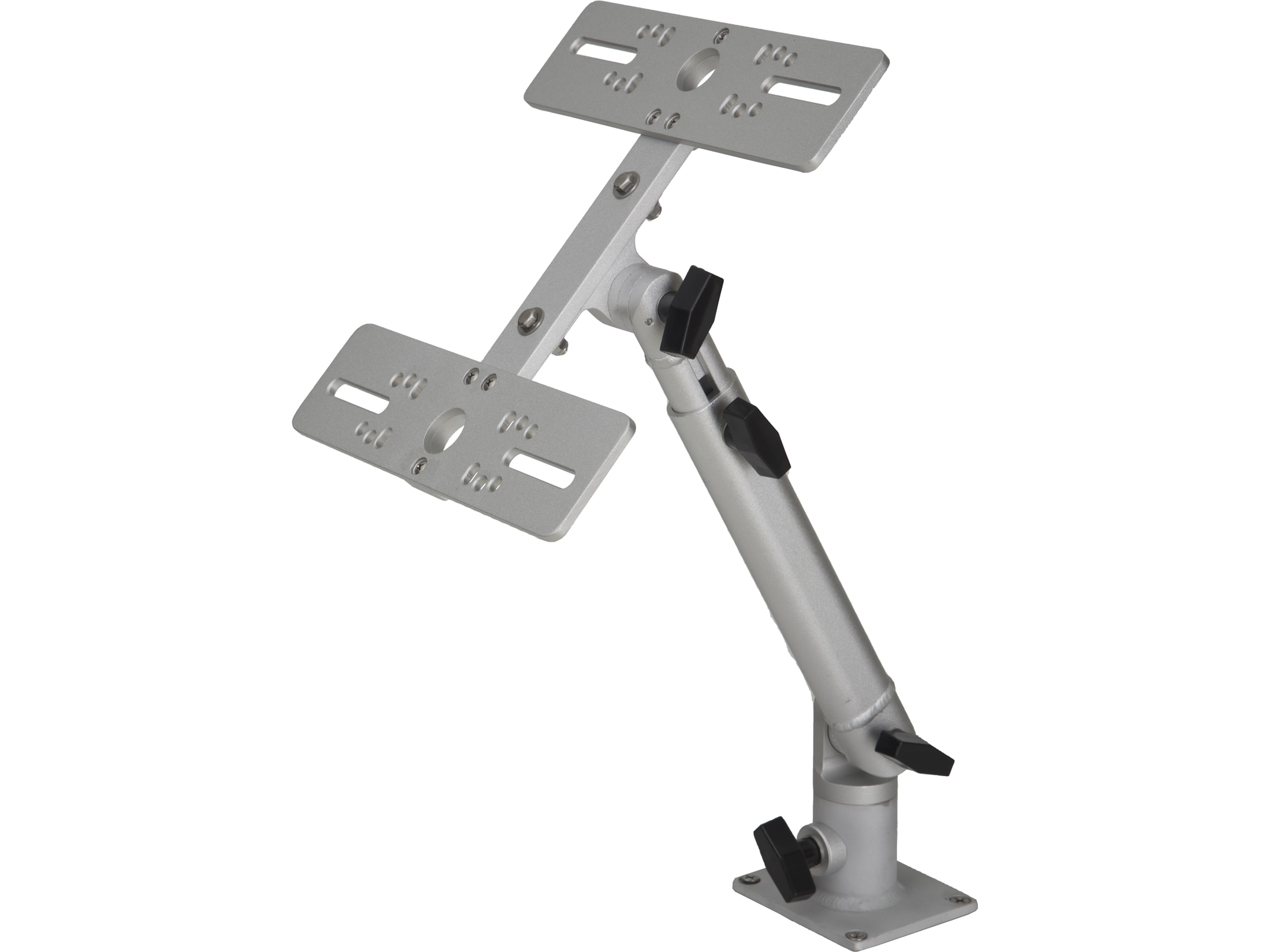 Millennium Marine Double Fish Finder Mount Silver