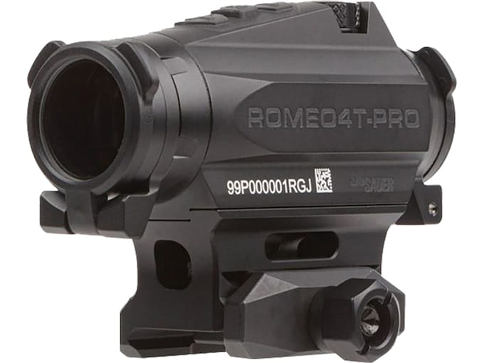 Sig Sauer ROMEO4T-PRO Red Dot Sight 1x 20mm Selectable Reticle CR2032 Battery Powered Matte Black
