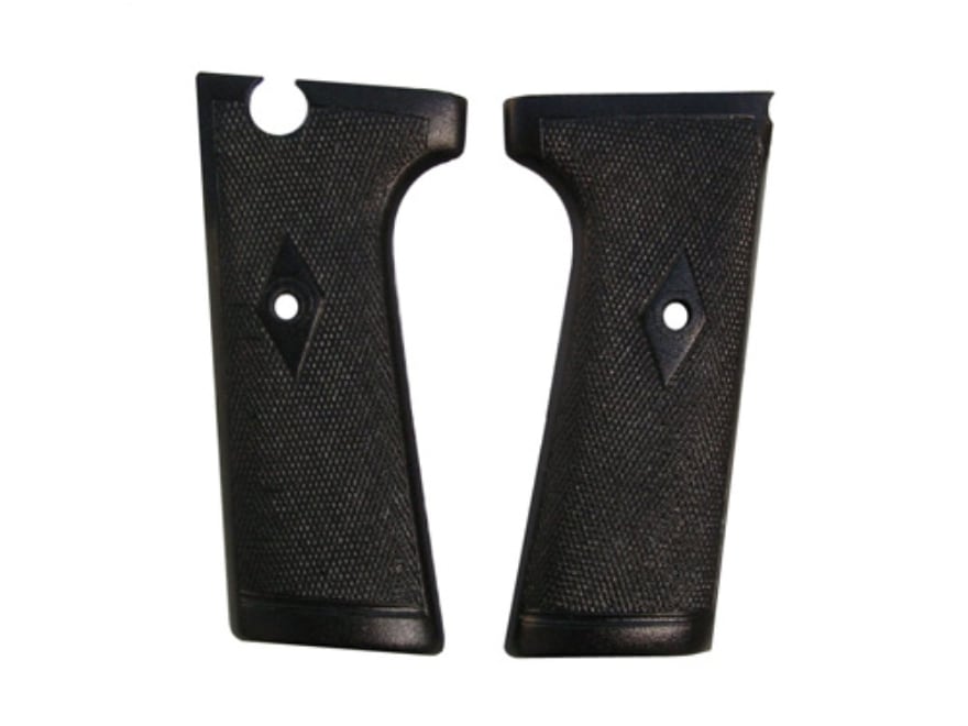 Vintage Gun Grips ley Mark I SemiAuto Escutcheon Polymer Black