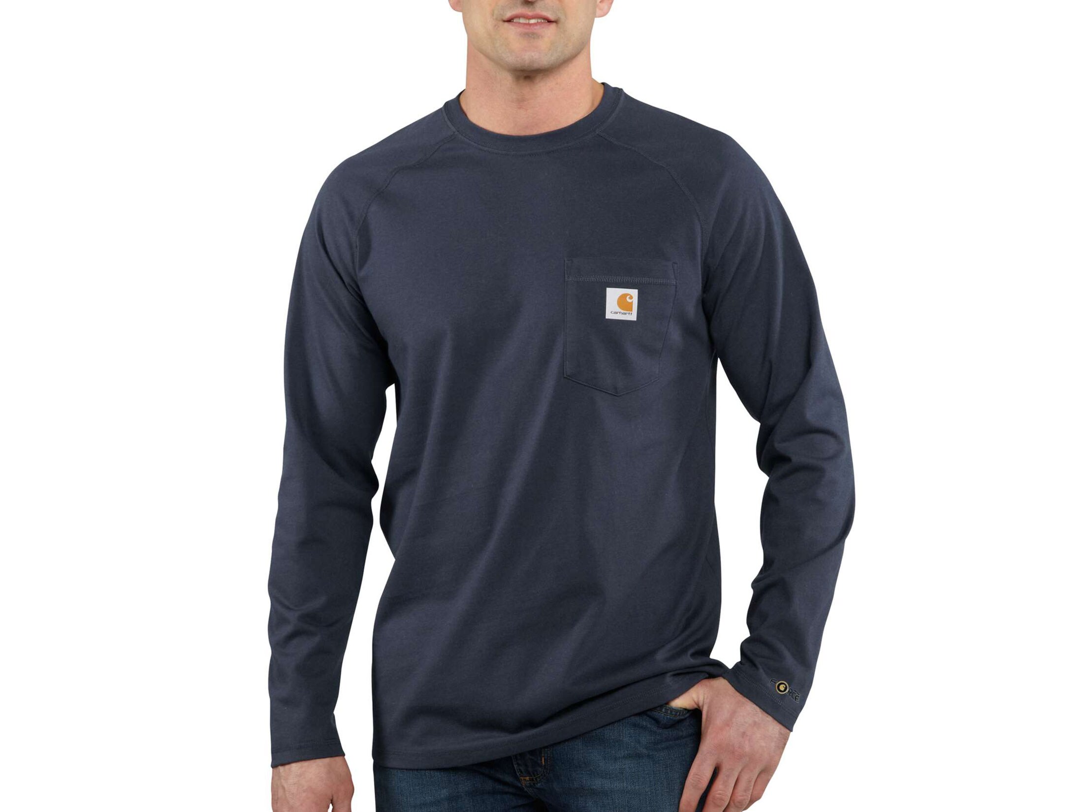 Carhartt Men's Force Relaxed Fit Midweight Long Sleeve Pocket T-Shirt