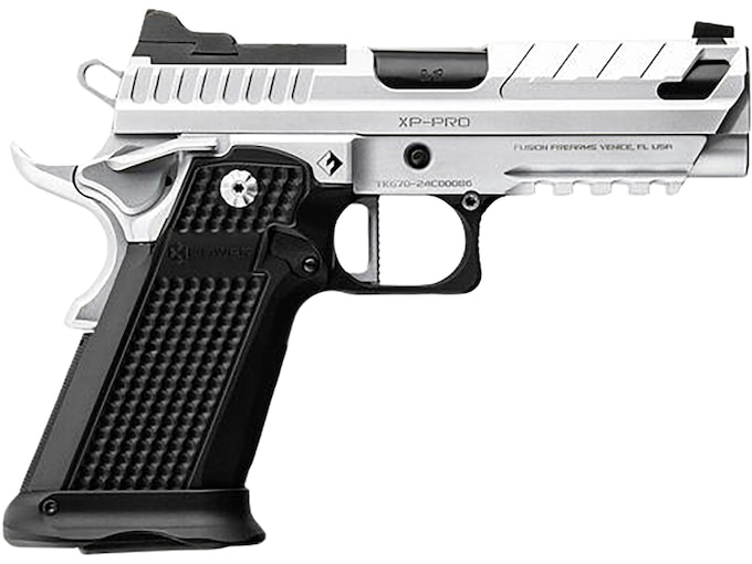 Fusion Firearms XP Pro 9mm Luger Pistol 4″ Barrel 17+1 Round White Slide Black Grip White Frame