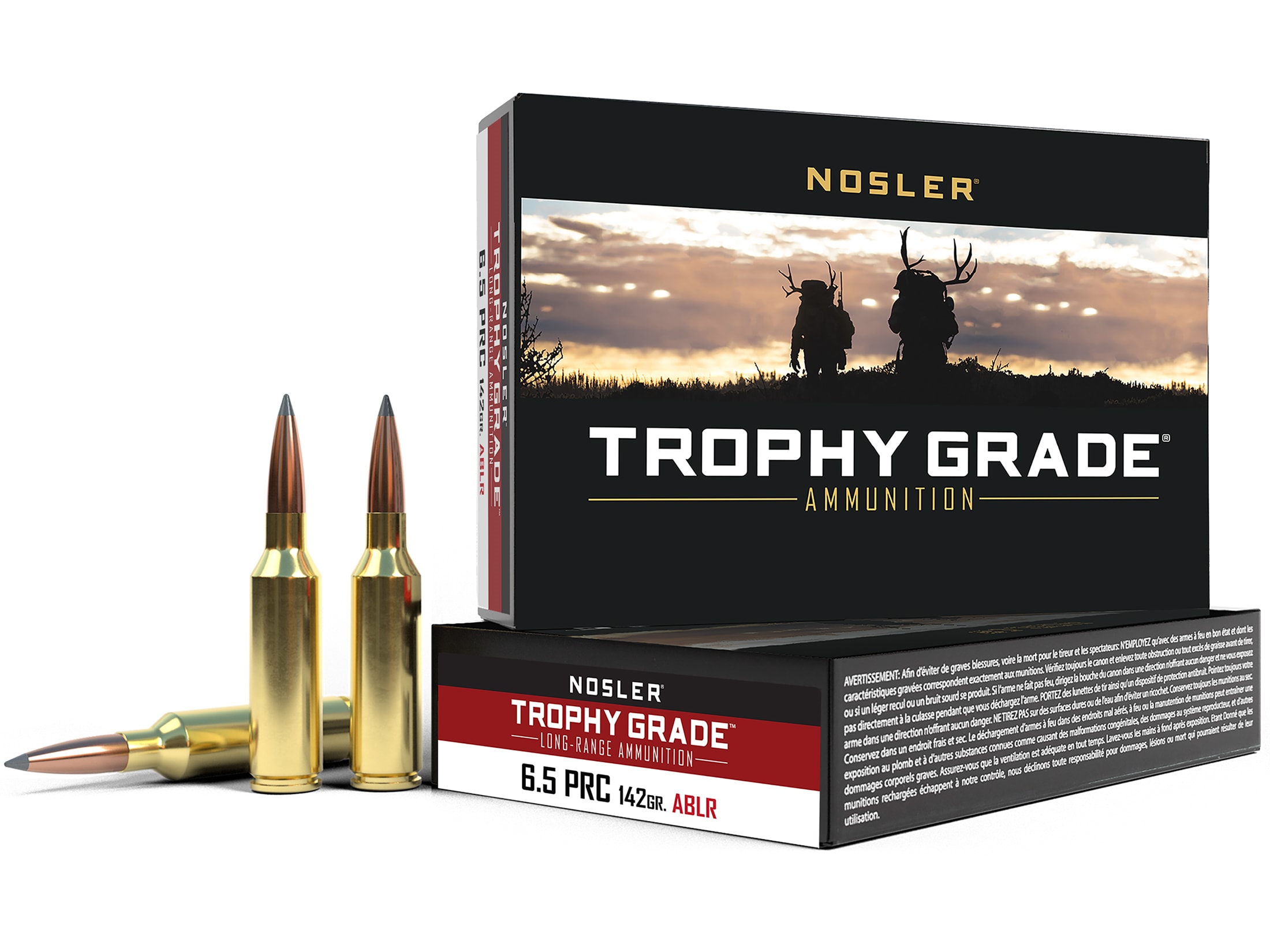 Nosler Trophy Grade Ammunition 6.5 PRC 142 Grain AccuBond Long Range Box of 20