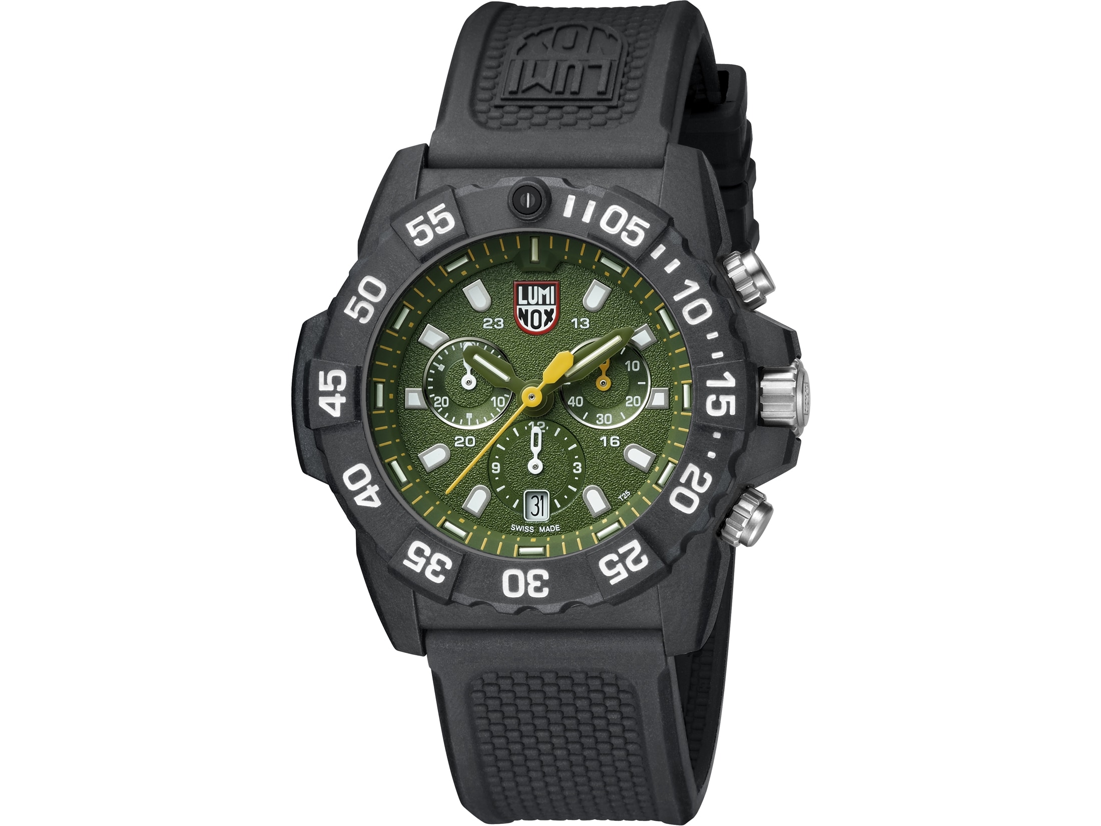 Luminox Navy Seal Chronograph Watch Carbon Compound/Rubber Green/Black