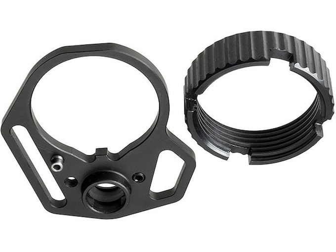 Strike Industries Multi-Function AR-15, LR-308 Carbine End Plate with Anti-Rotation Castle Nut Steel Black