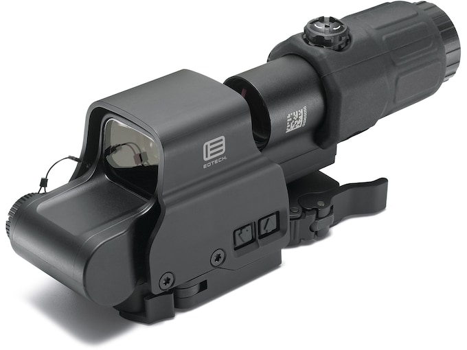 EOTech EXPS2-2 Holographic Hybrid Sight II 68 MOA Circle with (2) 1 MOA Dots Reticle with G33 3X Magnifier and Switch to Side QD mount Matte Black