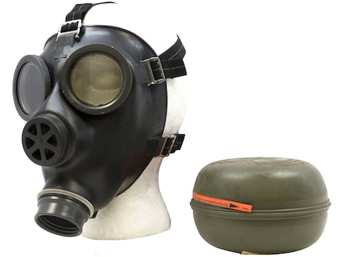 Military Surplus Swiss Gas Mask Filter Bag Grade 1 Black