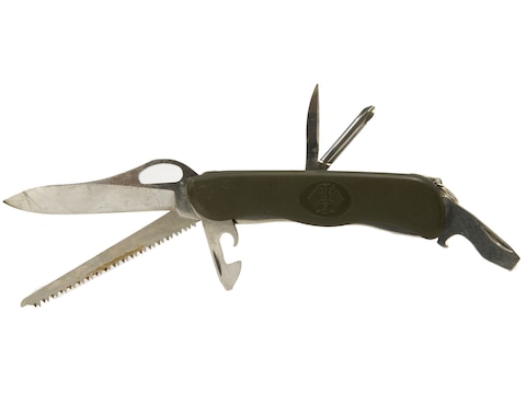 Military Surplus German Victorinox Pocket Knife Grade 2 Olive Drab