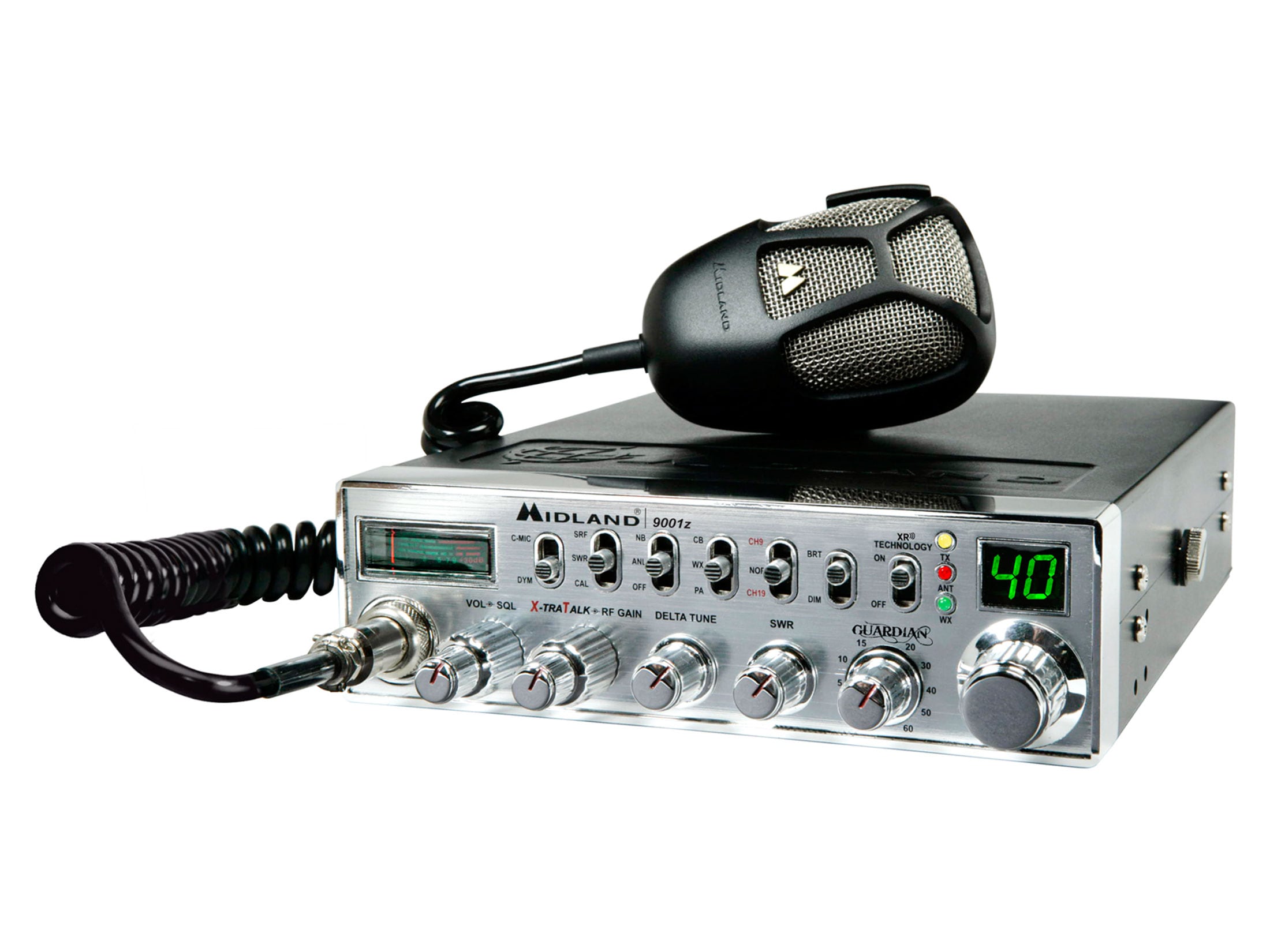 Midland 9001z 40 Channel Mobile CB Radio Weather Guardian Alert