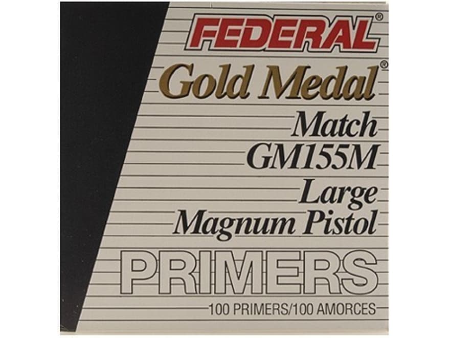Federal Premium Gold Medal Large Pistol Mag Match Primers #155M Box of