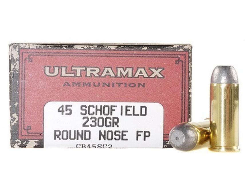Ultramax Cowboy Action 45 S W Schofield Ammo 230 Grain Flat Nose Box