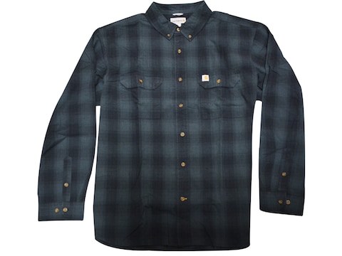 Carhartt Men's Fort Plaid Button-Up Long Sleeve Shirt Cotton