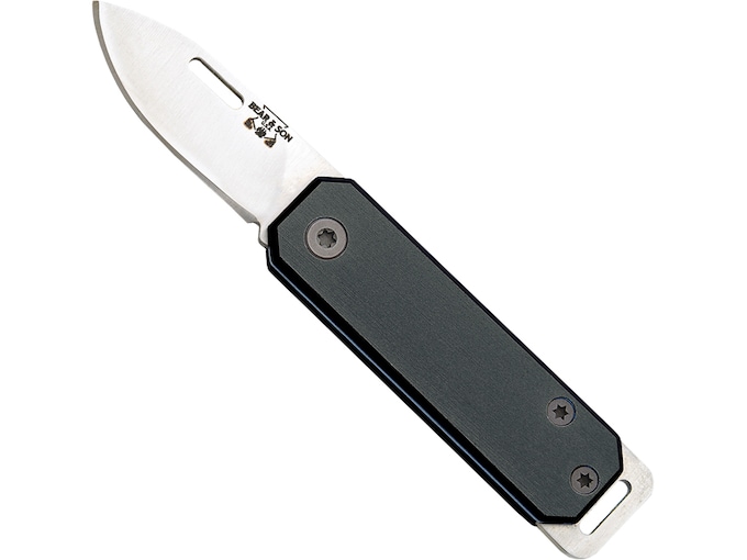 BEAR & SON SLIP JOINT FOLDER – 1.5″ BLACK/SS ALUMIMUN HANDLE | USA Gun Store,