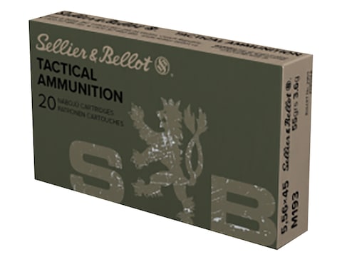 Sellier & Bellot Ammunition 5.56x45mm NATO 55 Grain Full Metal Jacket
