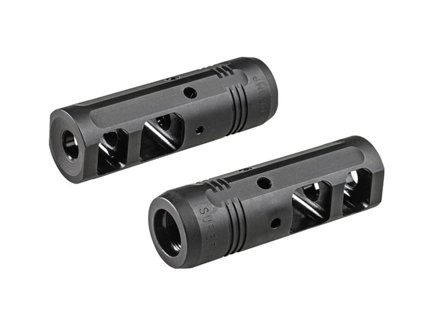 Steel Tactical Compact Size .308 Muzzle Brake 5/8x24 Thread with Free Jam Nut 