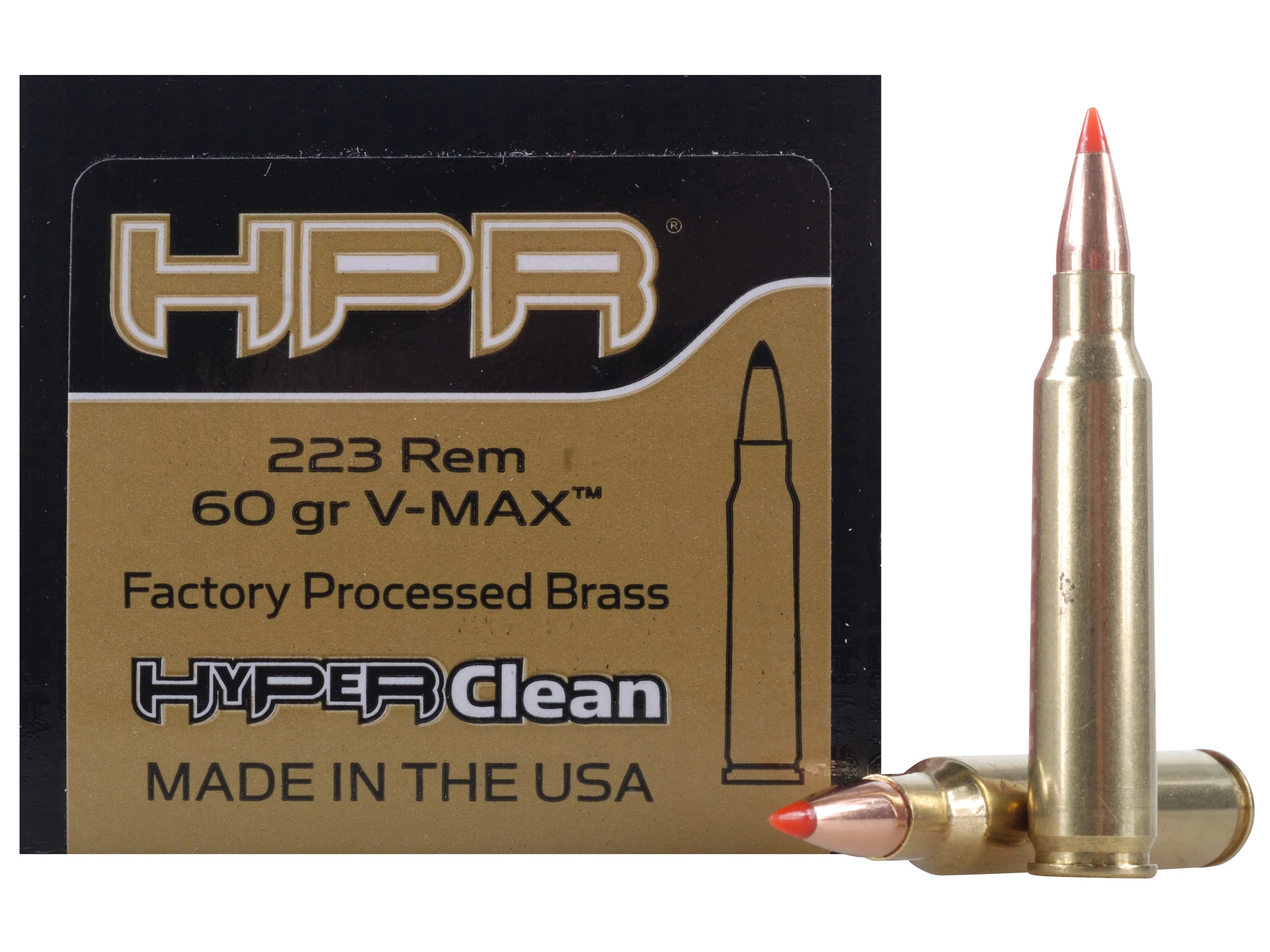200 Round Case - 5.45x39mm 60 Grain V-Max Hornady Black Brass