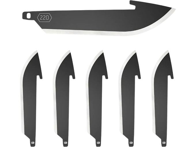 Outdoor Edge Drop Point Replacement Blades Black 2.2 In. 6 Pk. | USA Gun Store