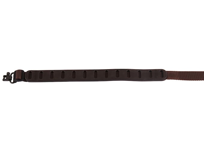 Quake Claw Slimline Rifle Sling with Swivel Nylon and Rubber Brown