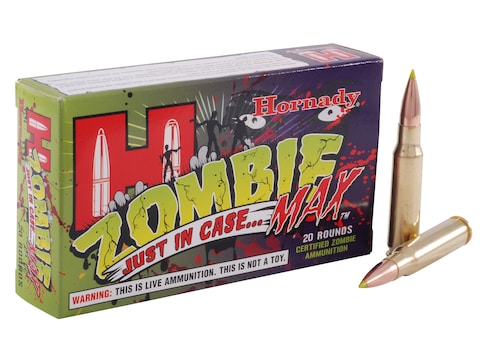 Hornady Zombie Max Ammunition 308 Winchester 168 Grain Z-Max Box of 20