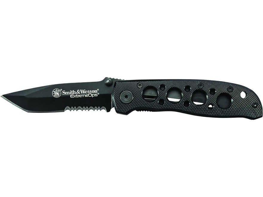 Smith, Wesson Extreme Ops Folding Pocket Knife 3.3 Tanto Point 7Cr17