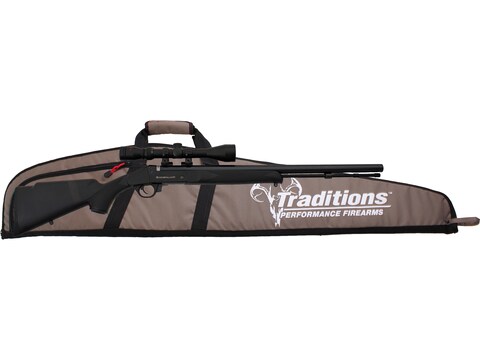 Traditions Buckstalker Package Muzzleloading Rifle 50 Caliber 24" Barrel with 3-9x40 Du...