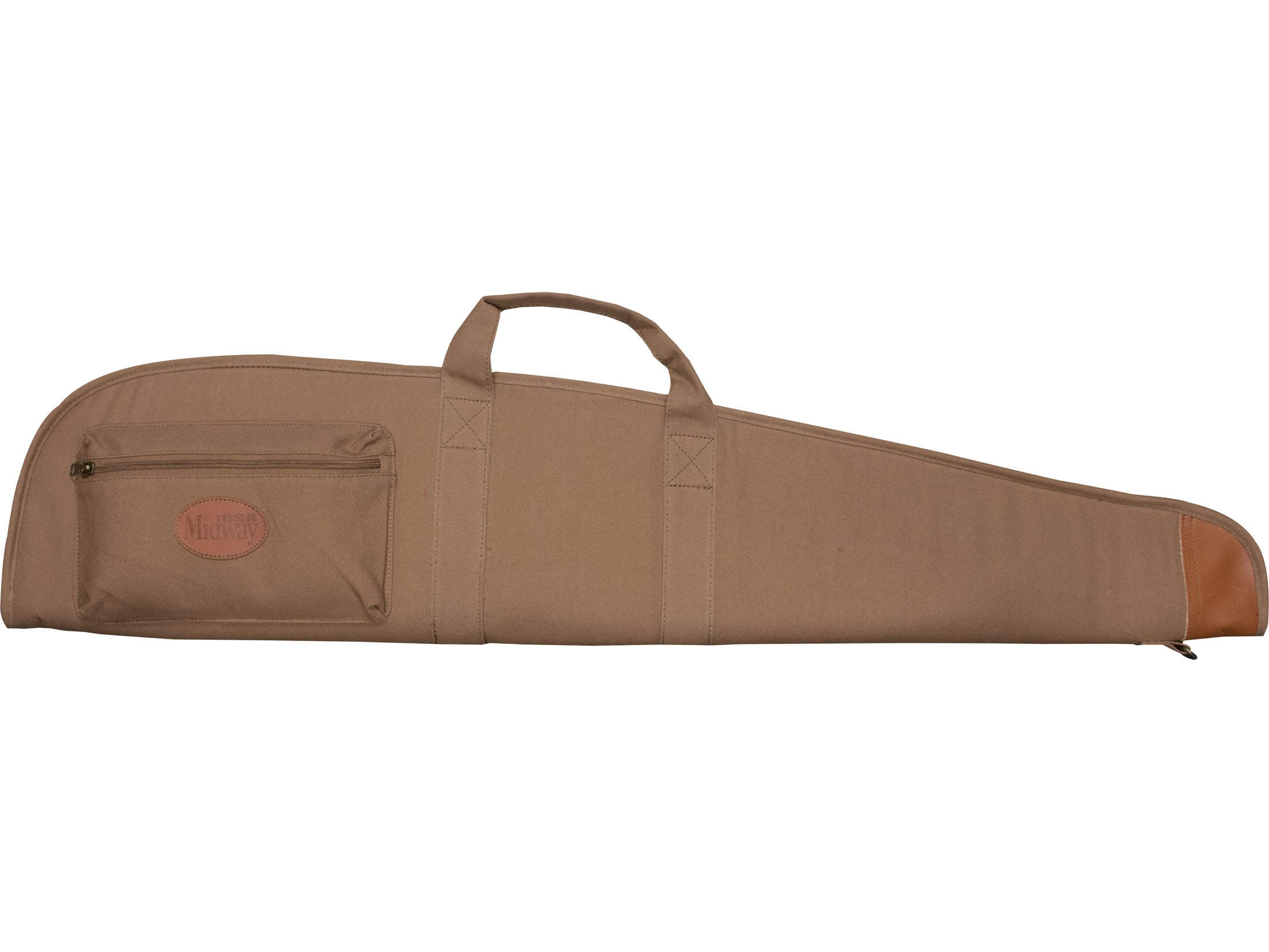 MidwayUSA Deluxe Cotton Canvas Flannel Lined Scoped Rifle Case 40 Dark