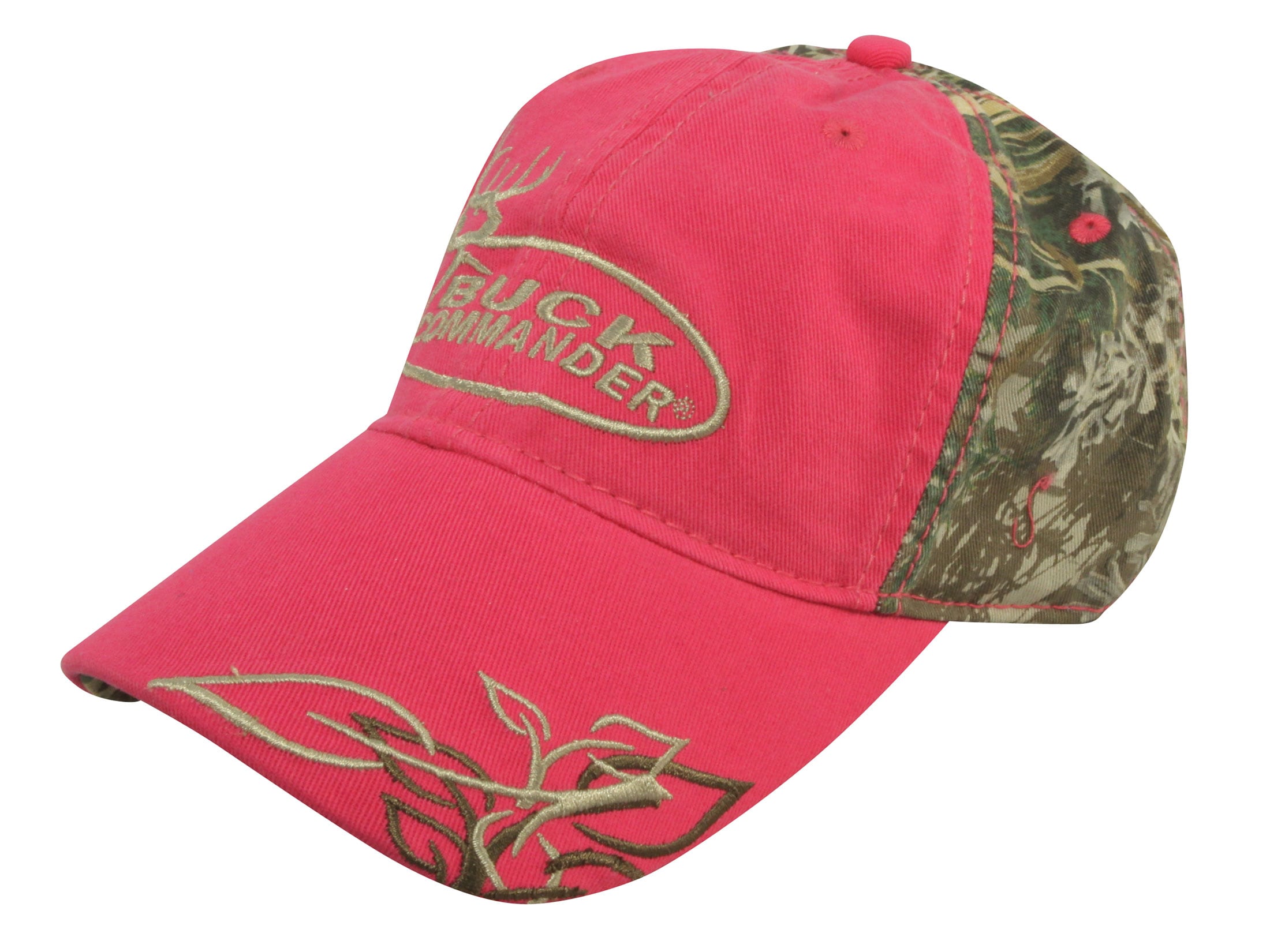 Buck Commander Women's Logo Cap Cotton Pink Realtree Max-1 Camo