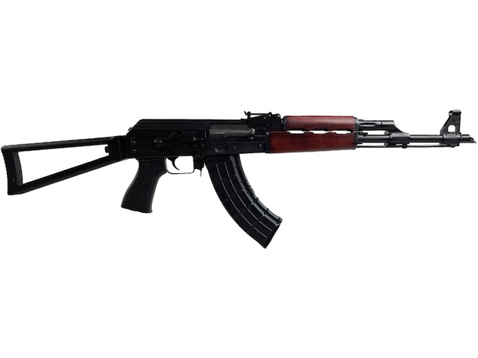 Zastava ZPAP M70 Semi Automatic Rifle 7.62x39mm 16.3" Blued Threaded Barrel Black Frame Blood Red Skeleton, Folding Stock
