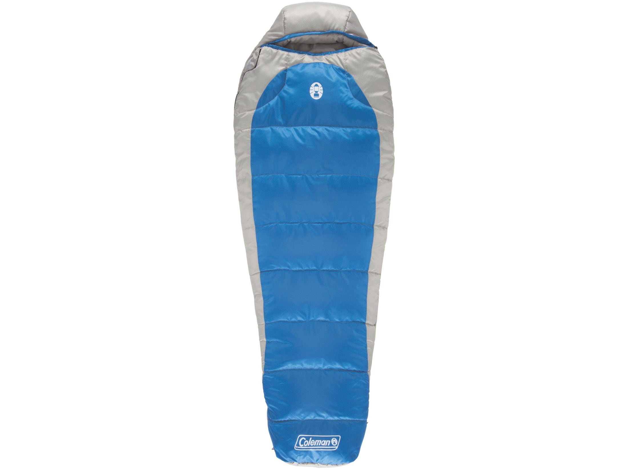 Coleman Silverton 15 Degree Mummy Sleeping Bag Polyester Gray Blue