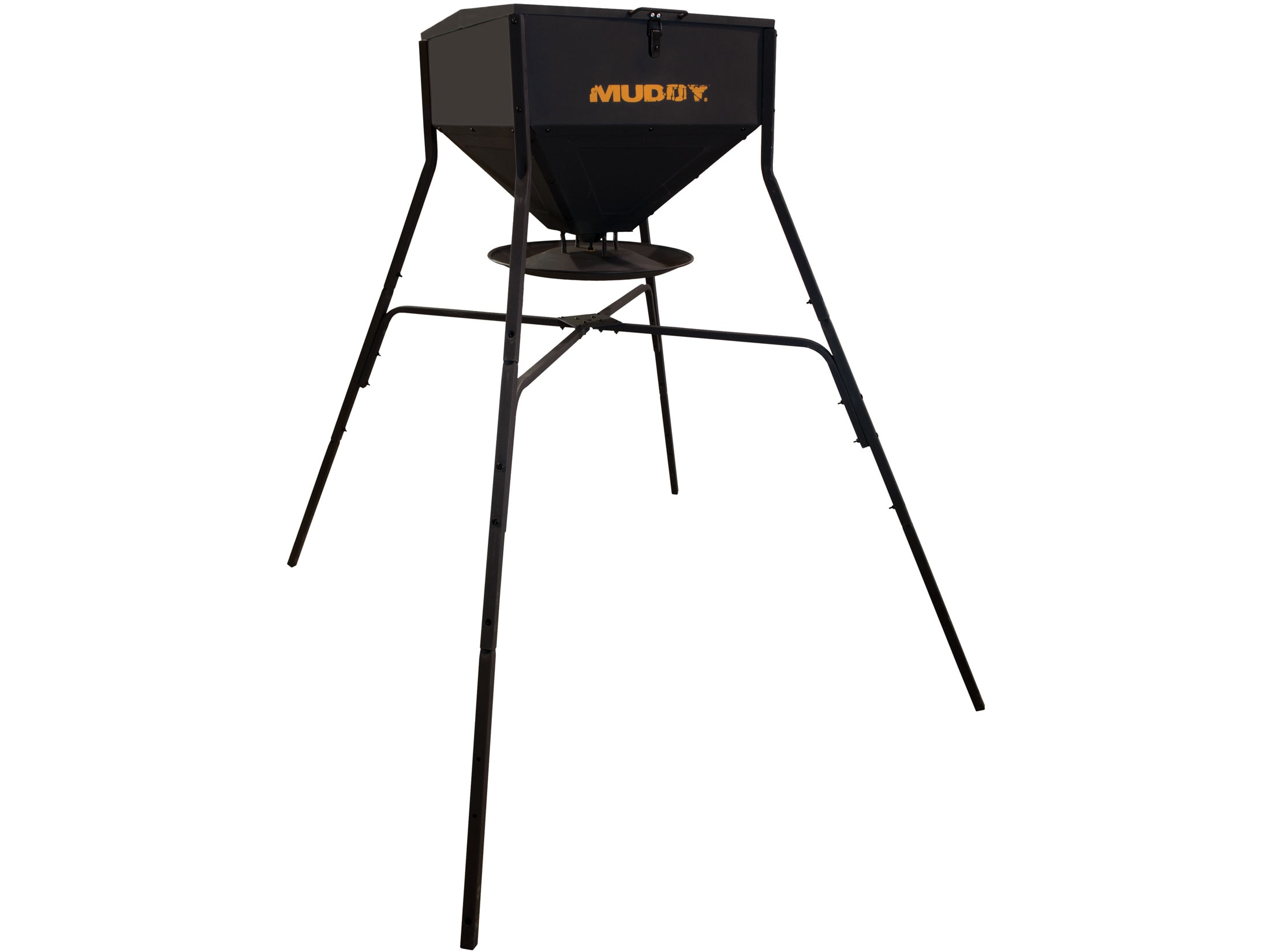 Muddy Outdoors 200 LB Standing Gravity Game Feeder Steel Black