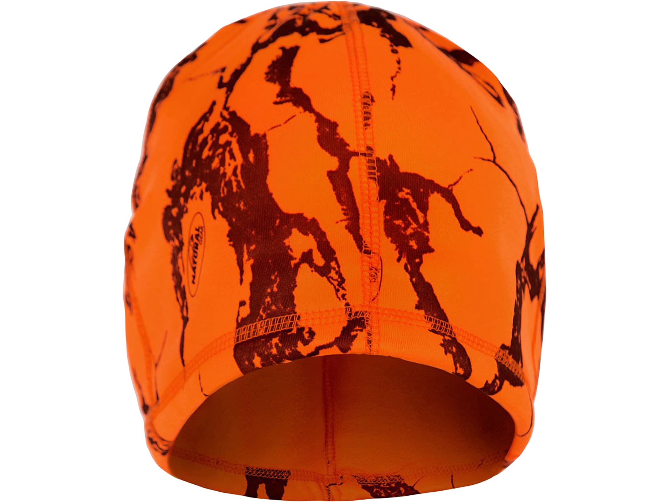 blaze orange fleece beanie