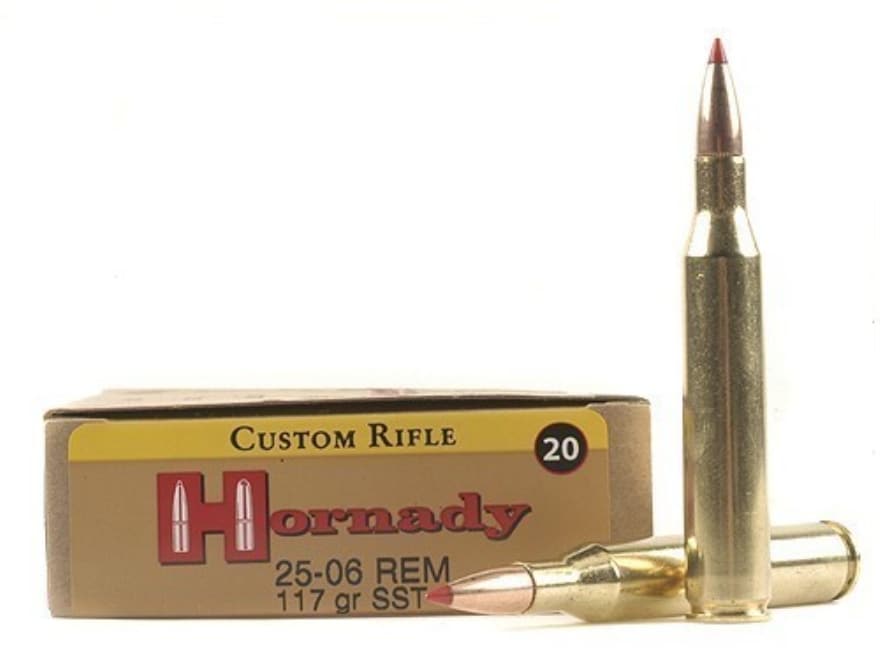 Hornady Custom Ammo 25-06 Remington 117 Grain SST Box of 20