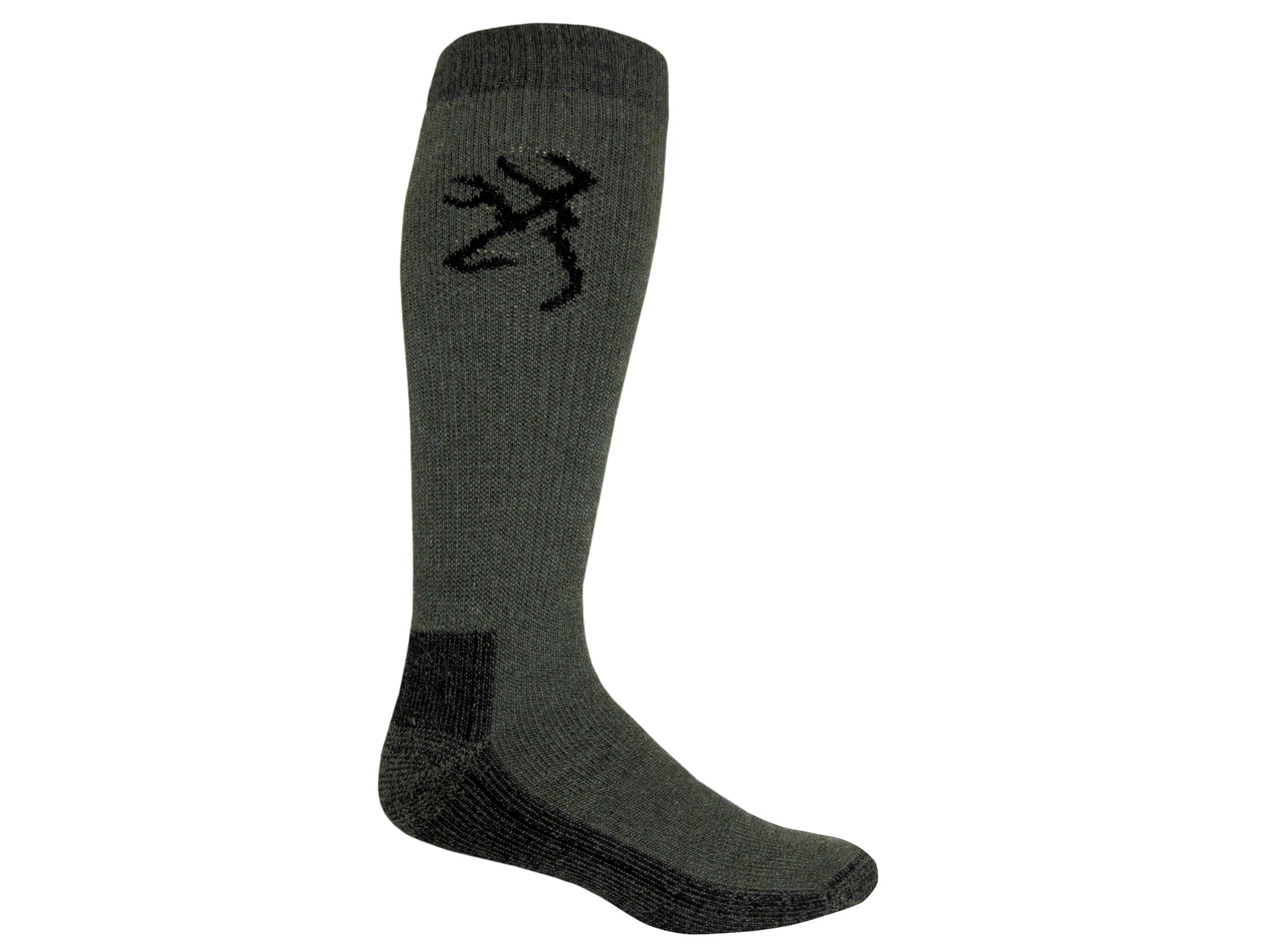 Browning Men's Huntsman Heavyweight Socks Merino Wool Blend Olive