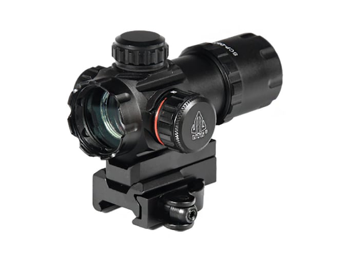 UTG Red Dot Sight 30mm 1x Red and Green Dot with Riser and Quick-Detach Weaver/Picatinny Mount Matte