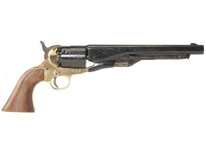 Revolver poudre noire Pietta inox 1858 new army canon 8 pouces calibre 44  boulets balles de 454 - Revolvers à poudre noire (9658001)